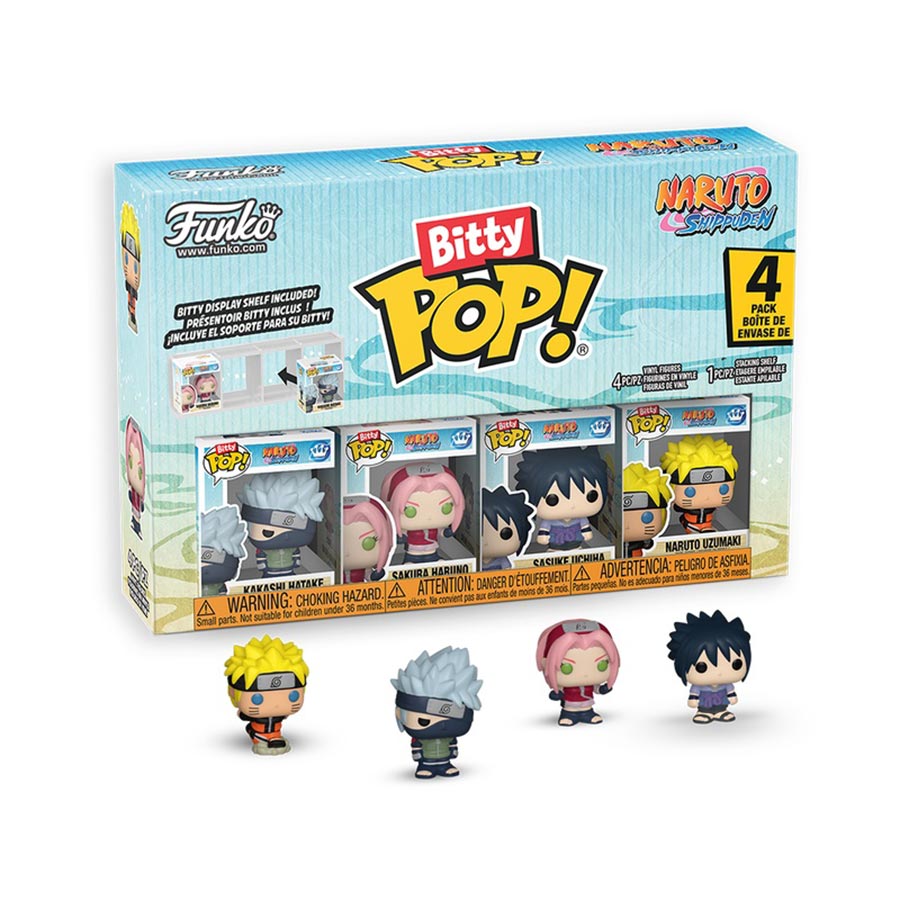 Bitty POP Naruto Shippuden Team 7 4-Pack Vinyl Figure
