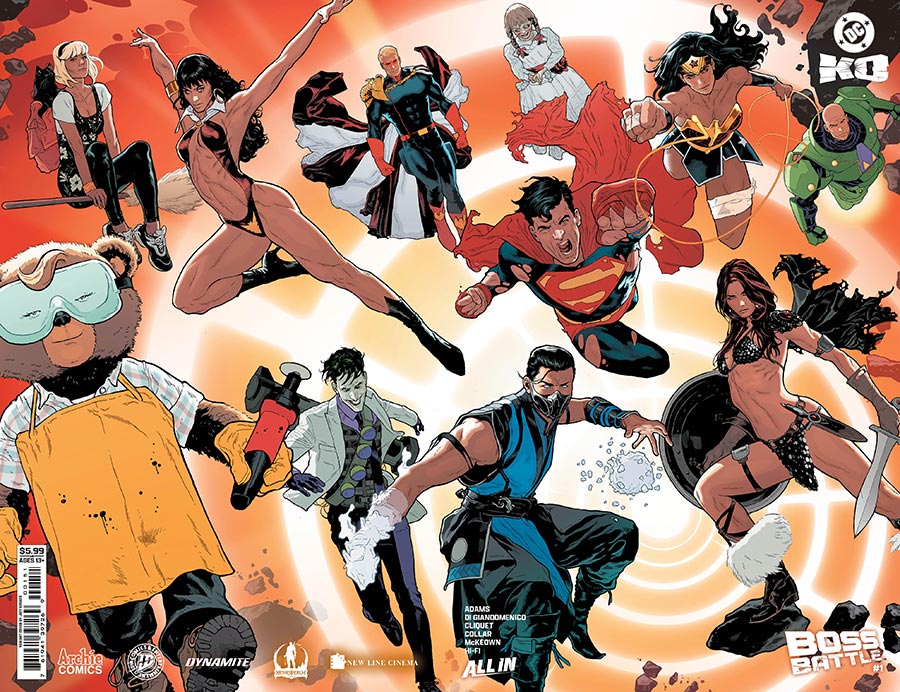 DC K.O. Boss Battle #1 (One Shot) Cover E Variant Jeff Spokes Wraparound Card Stock Cover (DC All In)