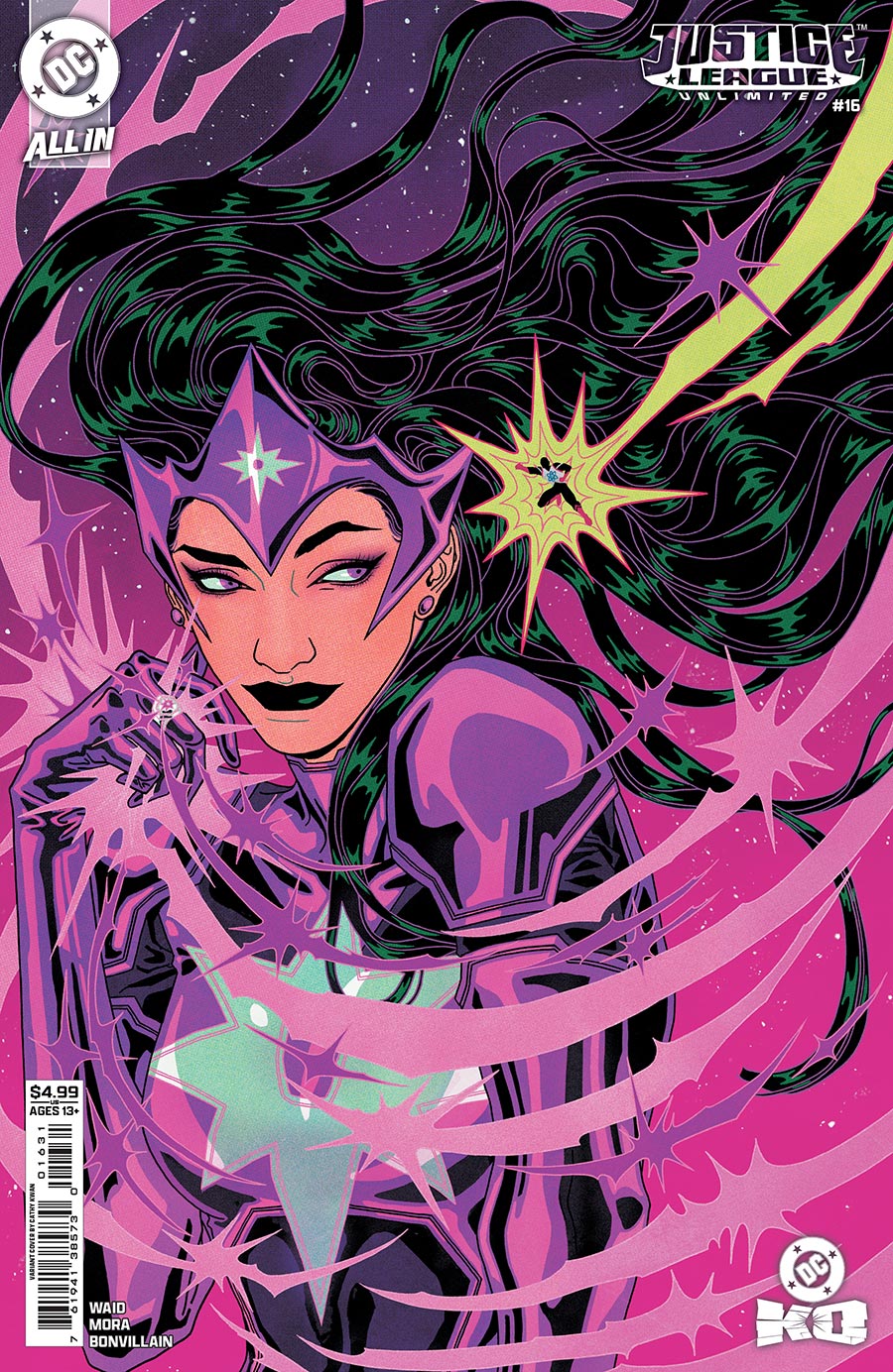Justice League Unlimited #16 Cover C Variant Cathy Kwan Card Stock Cover (DC All In)(DC K.O. Tie-In)