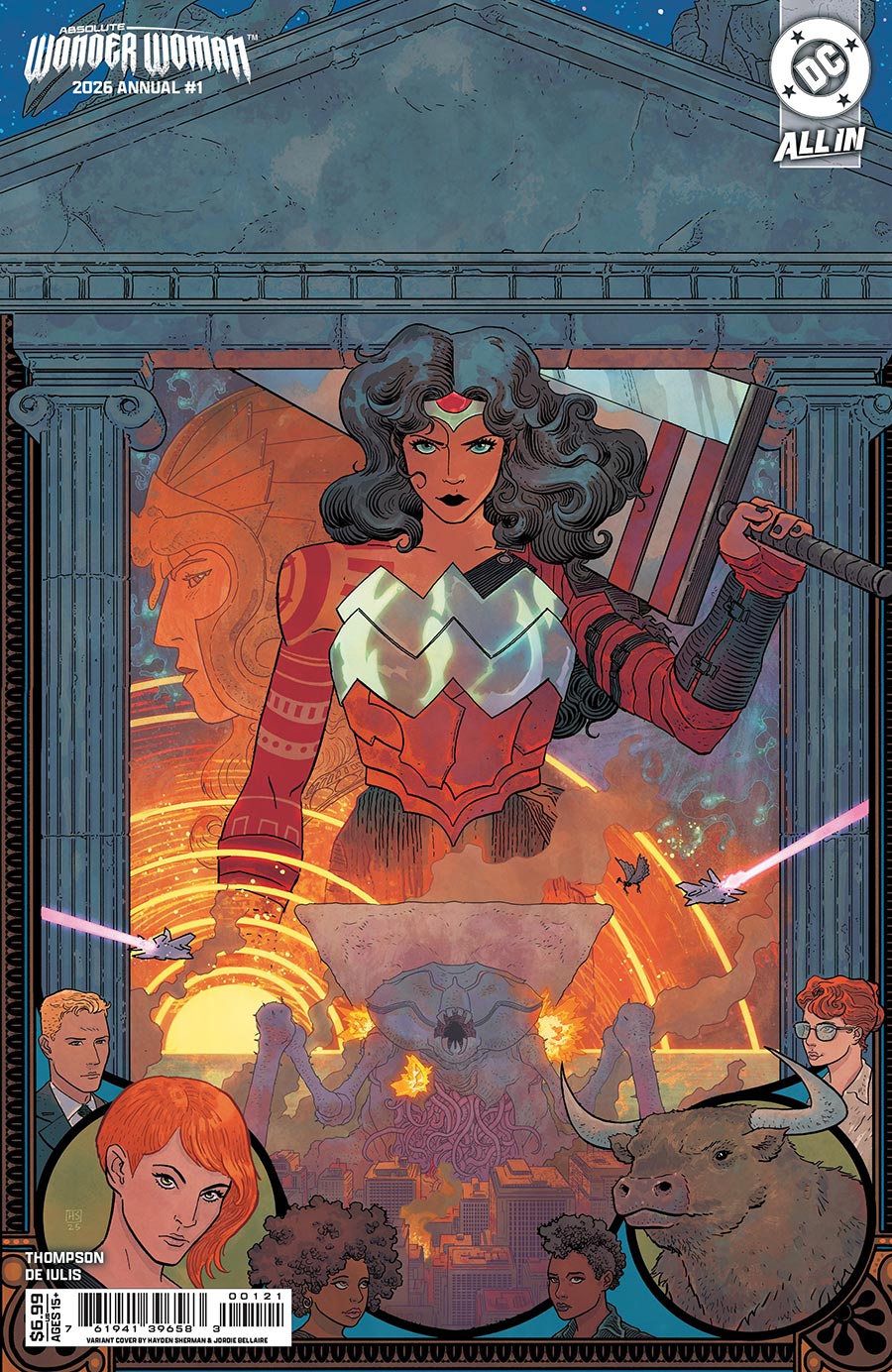 Absolute Wonder Woman Annual 2026 #1 (One Shot) Cover B Variant Hayden Sherman Wraparound Card Stock Cover (DC All In)