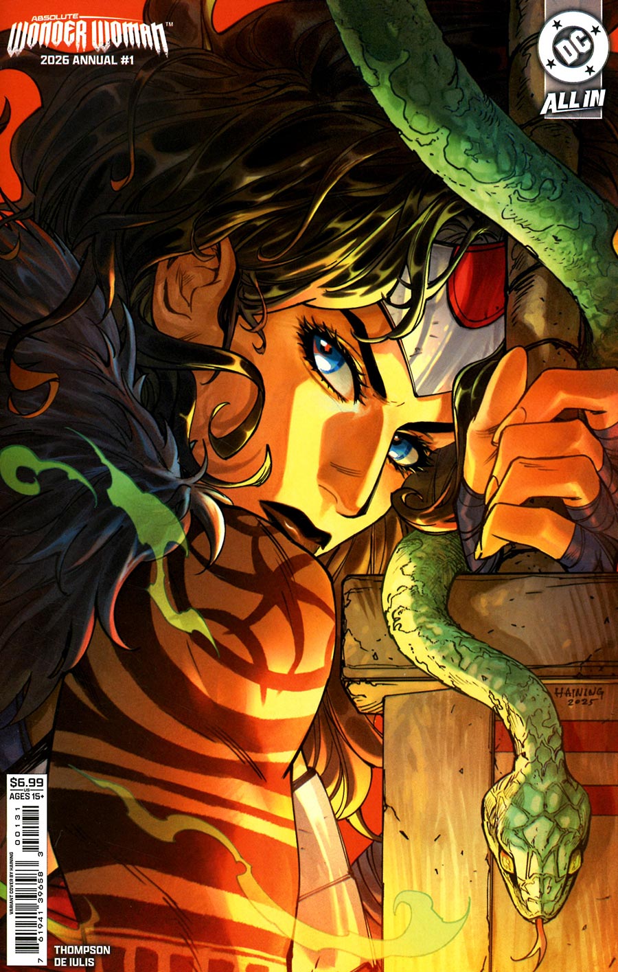 Absolute Wonder Woman Annual 2026 #1 (One Shot) Cover C Variant Haining Card Stock Cover (DC All In)