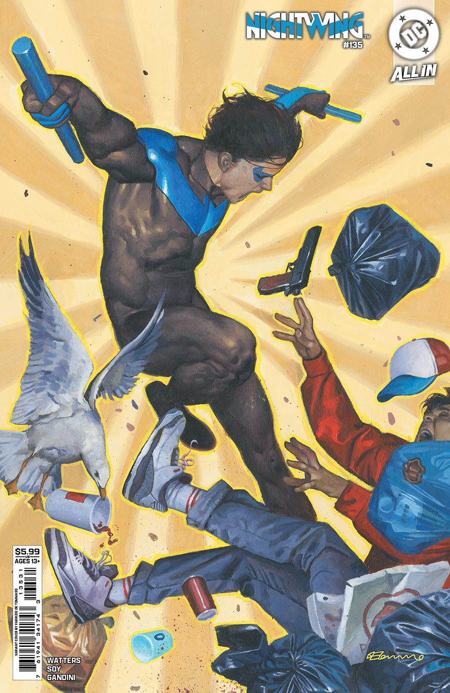 Nightwing Vol 4 #135 Cover C Variant Fabrizio De Tommaso Card Stock Cover (DC All In)