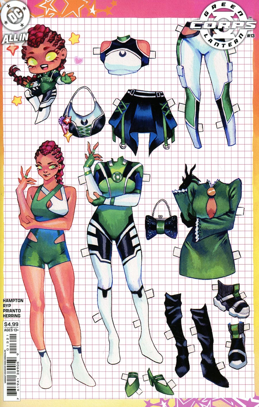 Green Lantern Corps Vol 4 #13 Cover B Variant Rian Gonzales Card Stock Cover (DC All In)