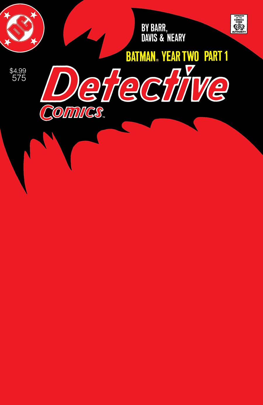 Detective Comics #575 Facsimile Edition Cover C Variant Blank Card Stock Cover (Batman Year Two Part 1 Of 4)