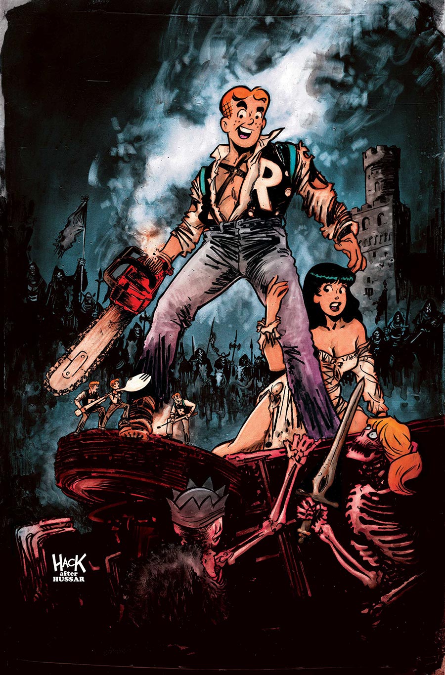 Archie x Army Of Darkness #1 Cover H Dynamite Metal Premium Robert Hack Virgin Cover