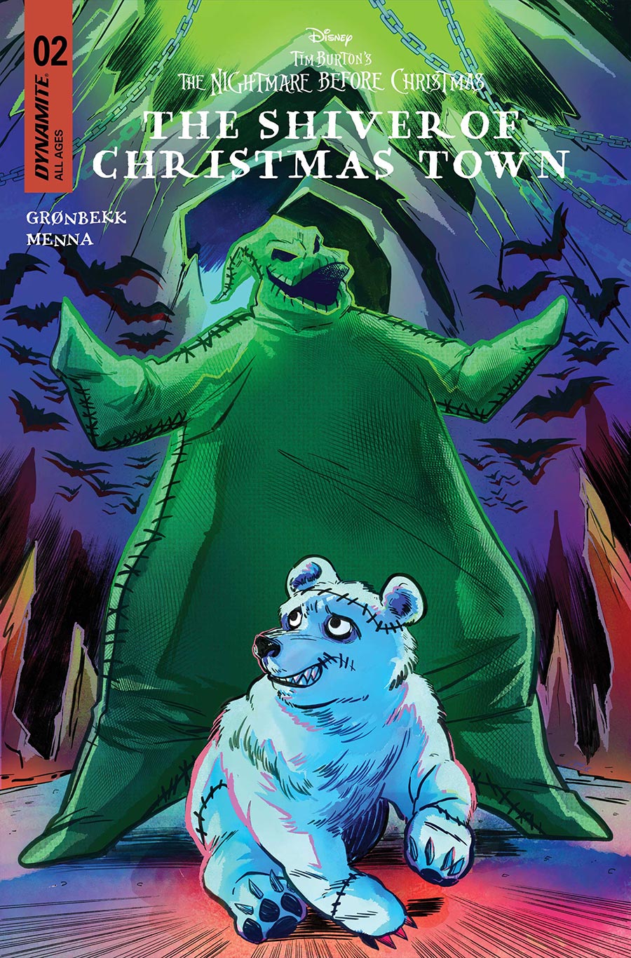 Disney Tim Burtons The Nightmare Before Christmas The Shiver Of Christmas Town #2 Cover B Variant Soo Lee Cover