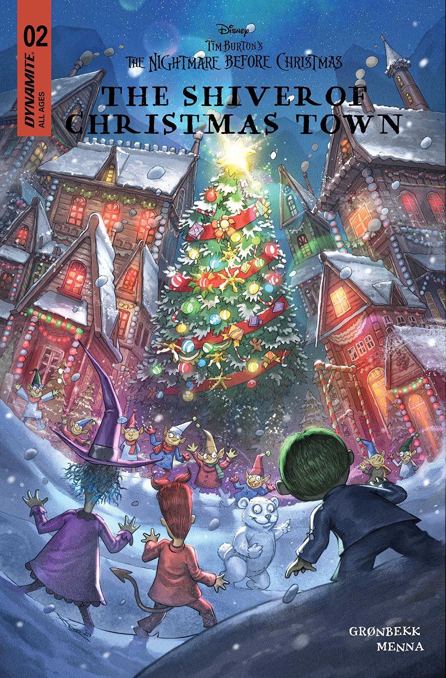 Disney Tim Burtons The Nightmare Before Christmas The Shiver Of Christmas Town #2 Cover C Variant Alan Quah Cover