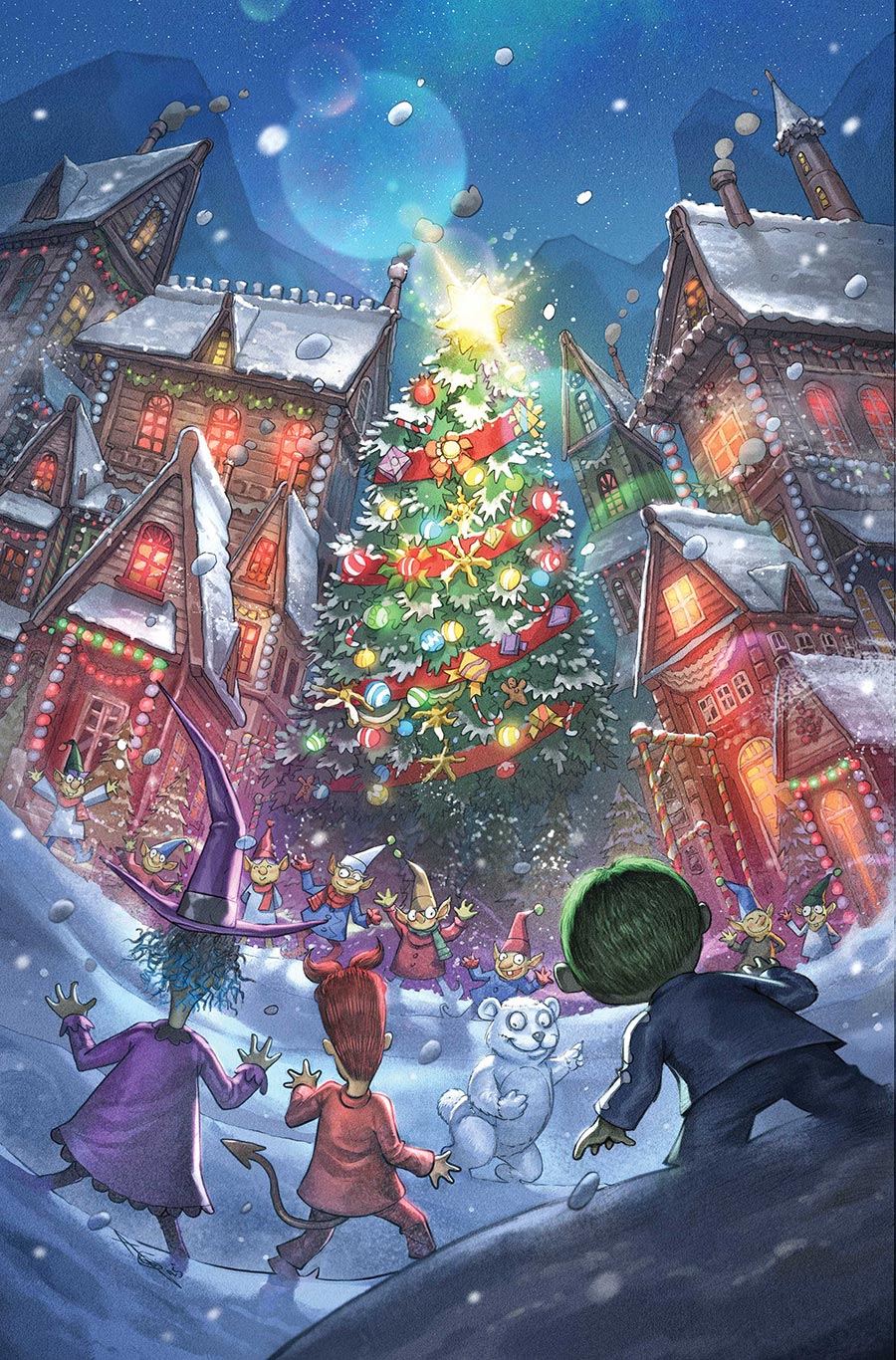Disney Tim Burtons The Nightmare Before Christmas The Shiver Of Christmas Town #2 Cover G Incentive Alan Quah Virgin Cover