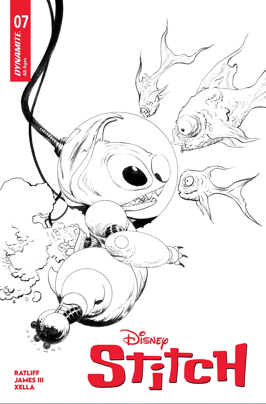 Stitch #7 Cover E Incentive Jae Lee Line Art Cover