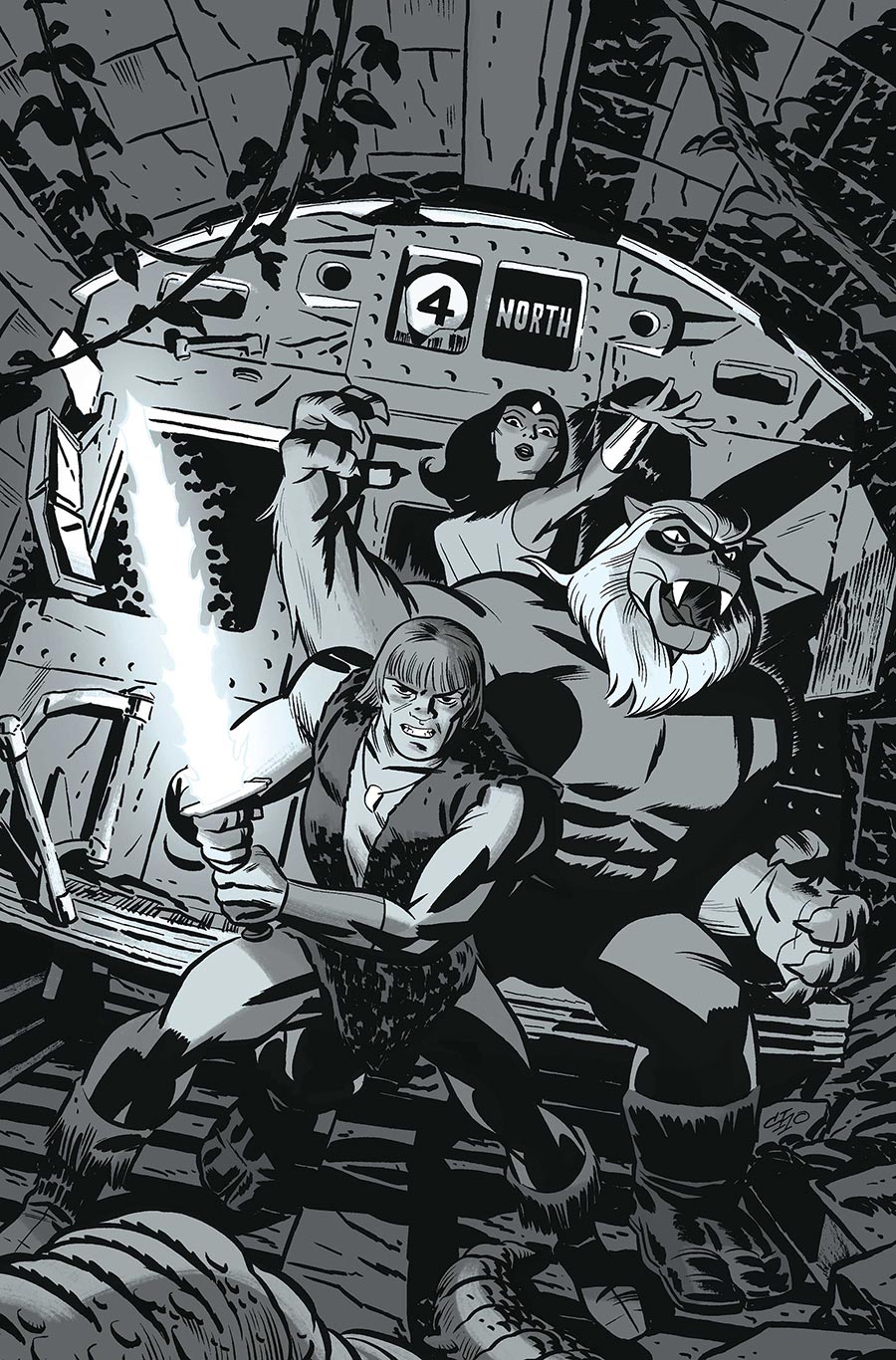 Thundarr The Barbarian #2 Cover H Incentive Michael Cho Line Art Virgin Cover