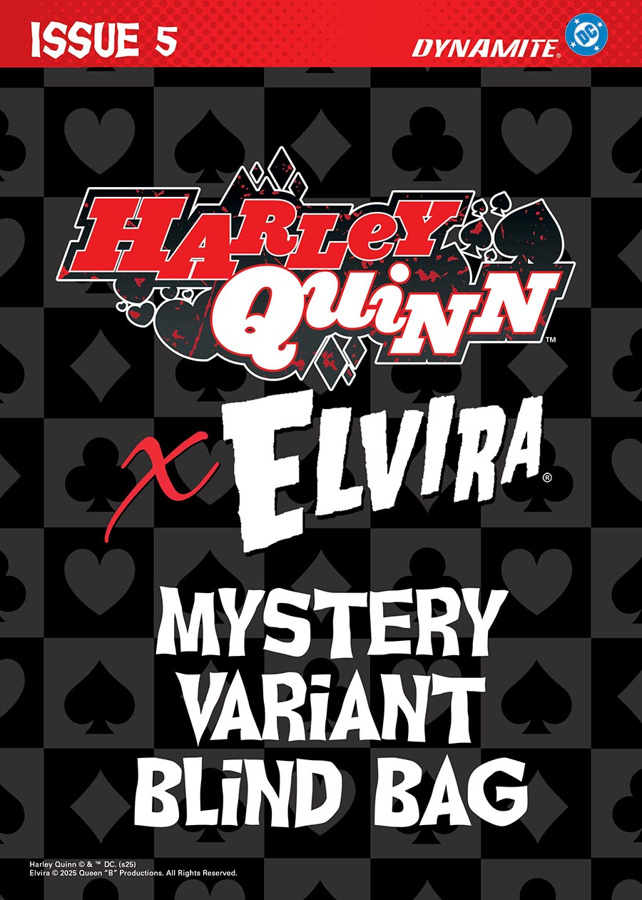 Harley Quinn x Elvira #5 Cover E Variant Mystery Blind Bag Cover With Polybag (Filled Randomly)