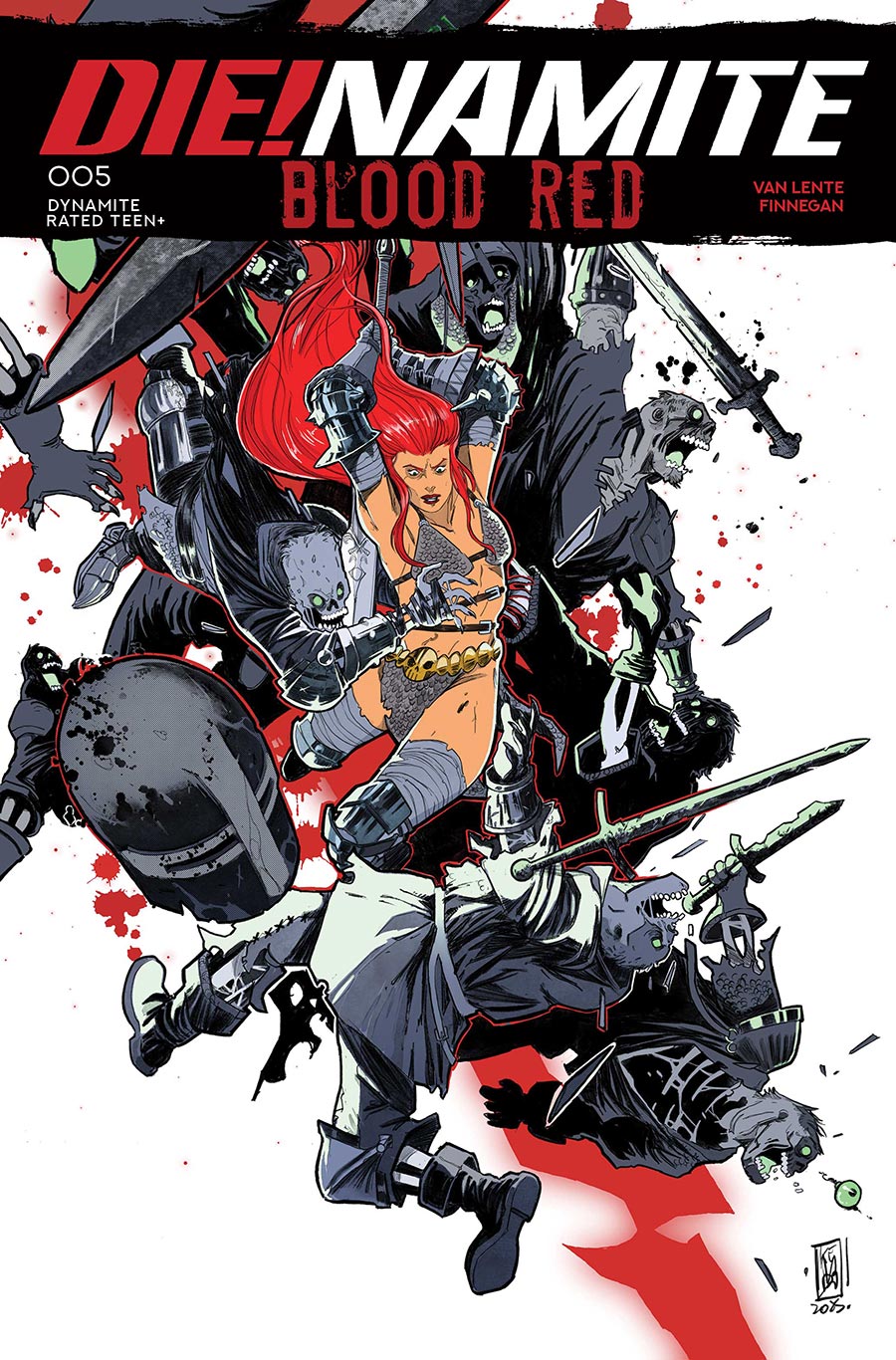 DieNamite Blood Red #5 Cover C Variant Emanuele Ercolani Cover