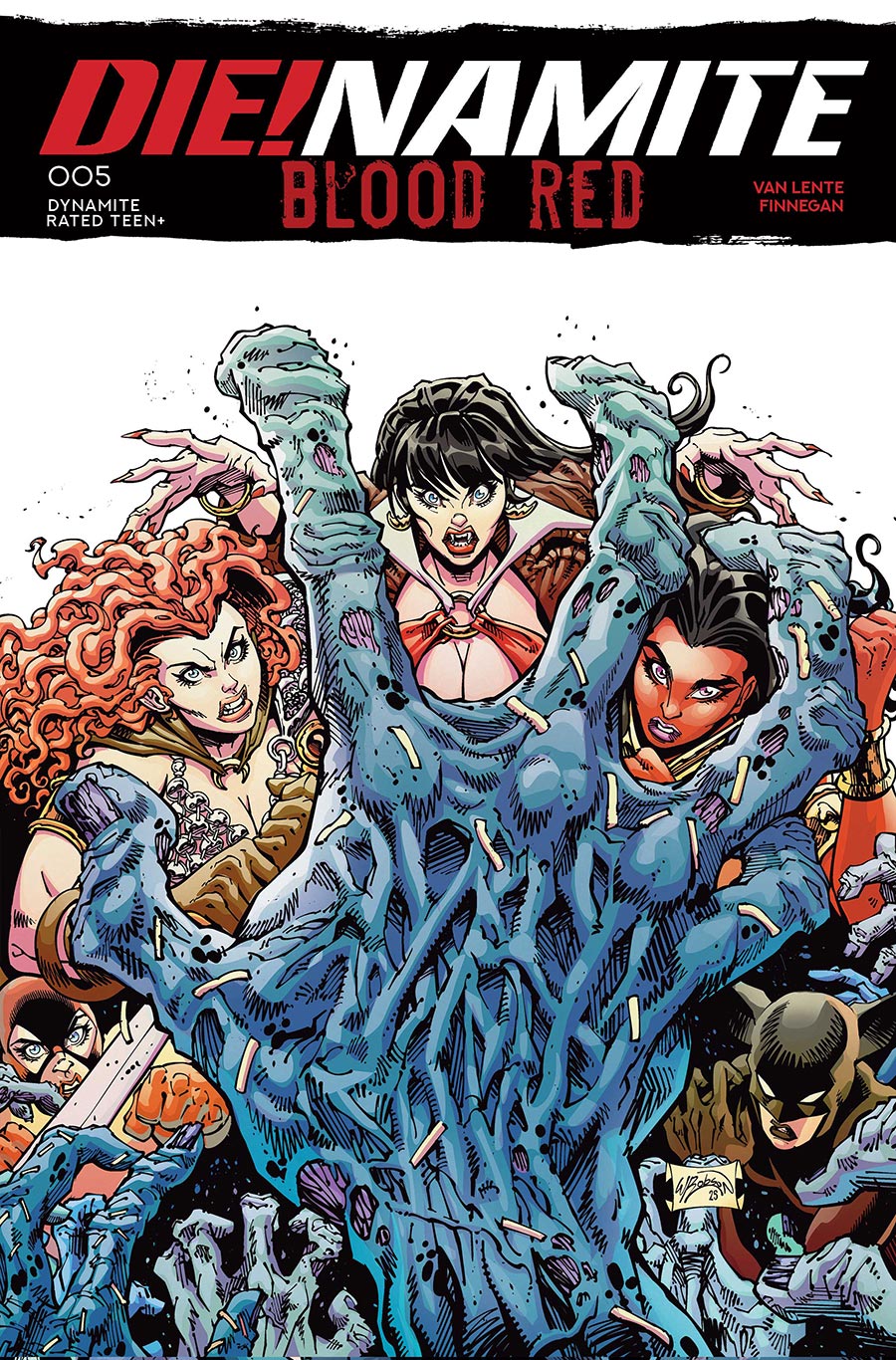 DieNamite Blood Red #5 Cover D Variant Will Robson Cover