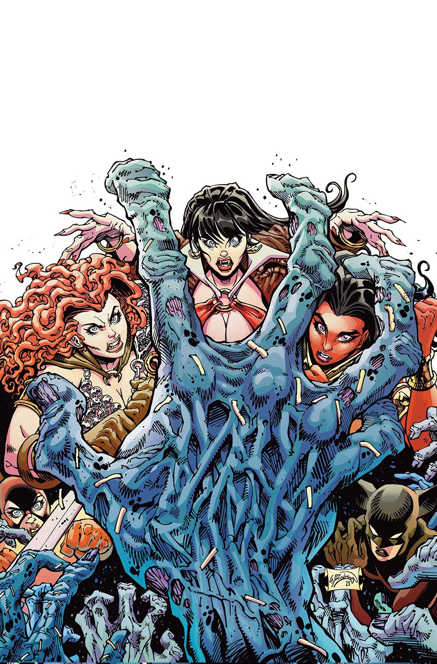 DieNamite Blood Red #5 Cover E Incentive Will Robson Virgin Cover