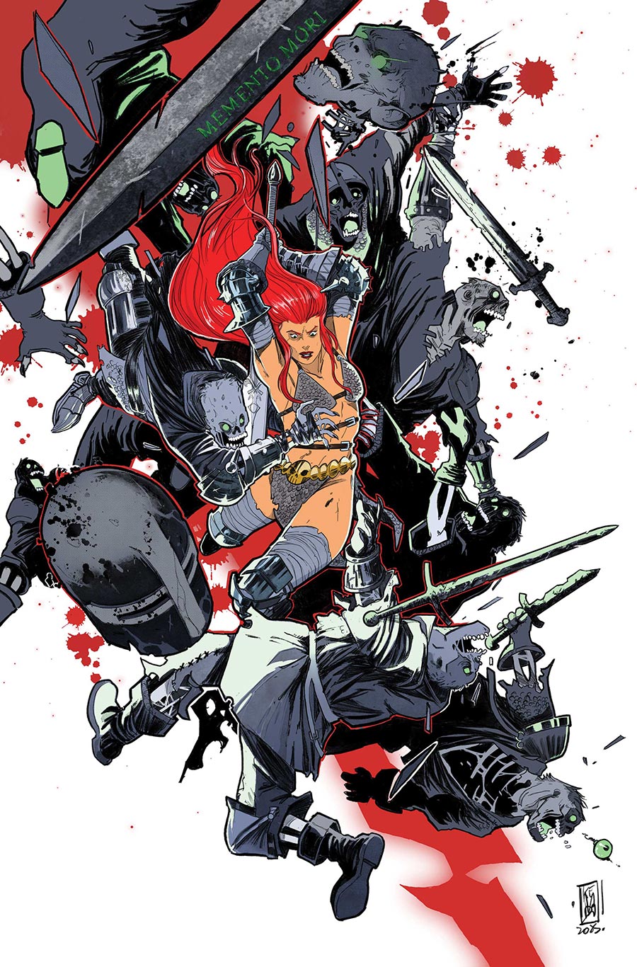 DieNamite Blood Red #5 Cover F Incentive Emanuele Ercolani Virgin Cover