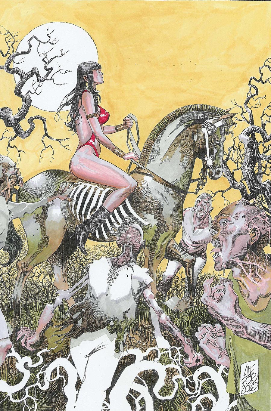 DieNamite Blood Red #5 Cover G Incentive Alessio Fortunato Virgin Cover