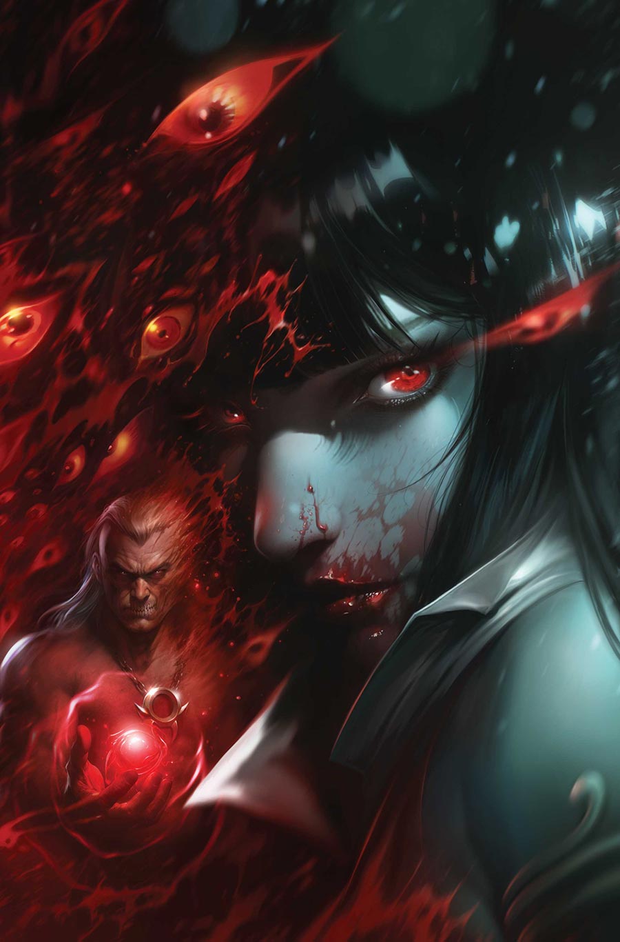 Vampirella Armageddon #8 Cover E Dynamite Metal Premium Francesco Mattina Virgin Cover