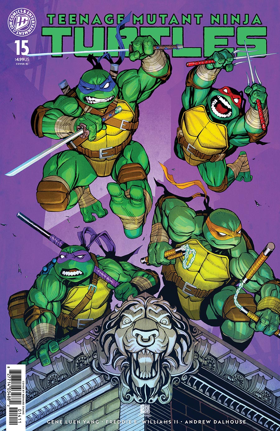 Teenage Mutant Ninja Turtles Vol 6 #15 Cover G Incentive Bernard Chang Variant Cover