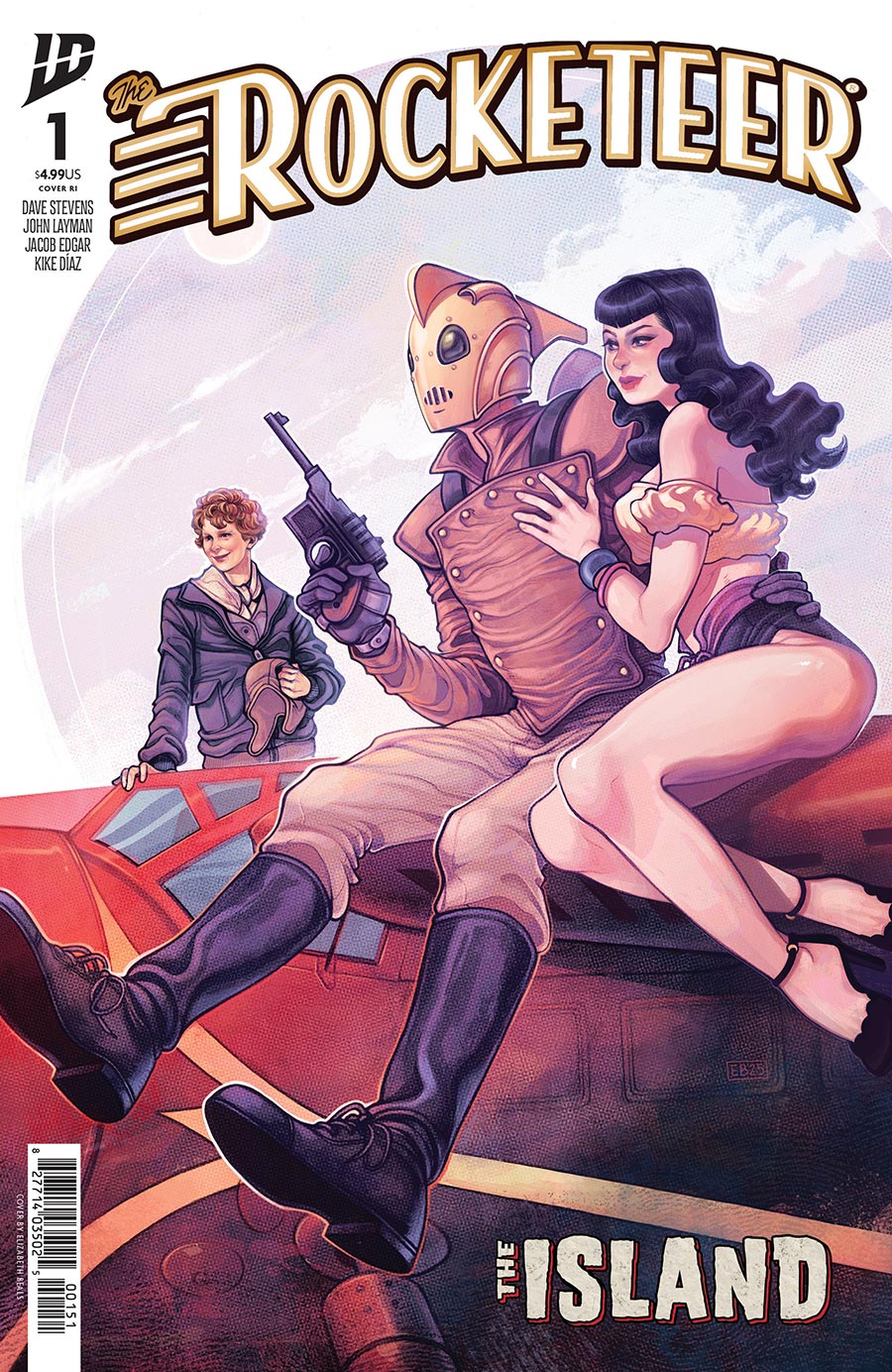 Rocketeer The Island #1 Cover E Incentive Elizabeth Beals Variant Cover