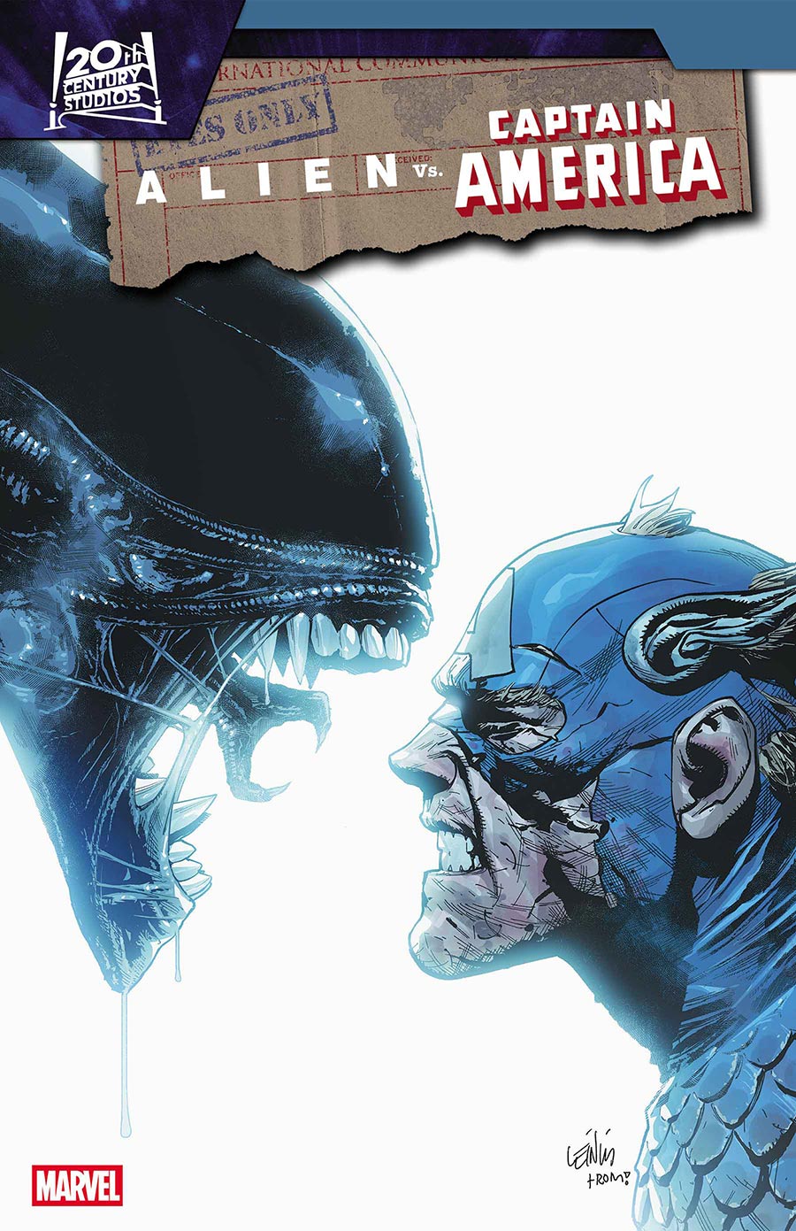 Alien vs Captain America #4 Cover A Regular Leinil Francis Yu Cover