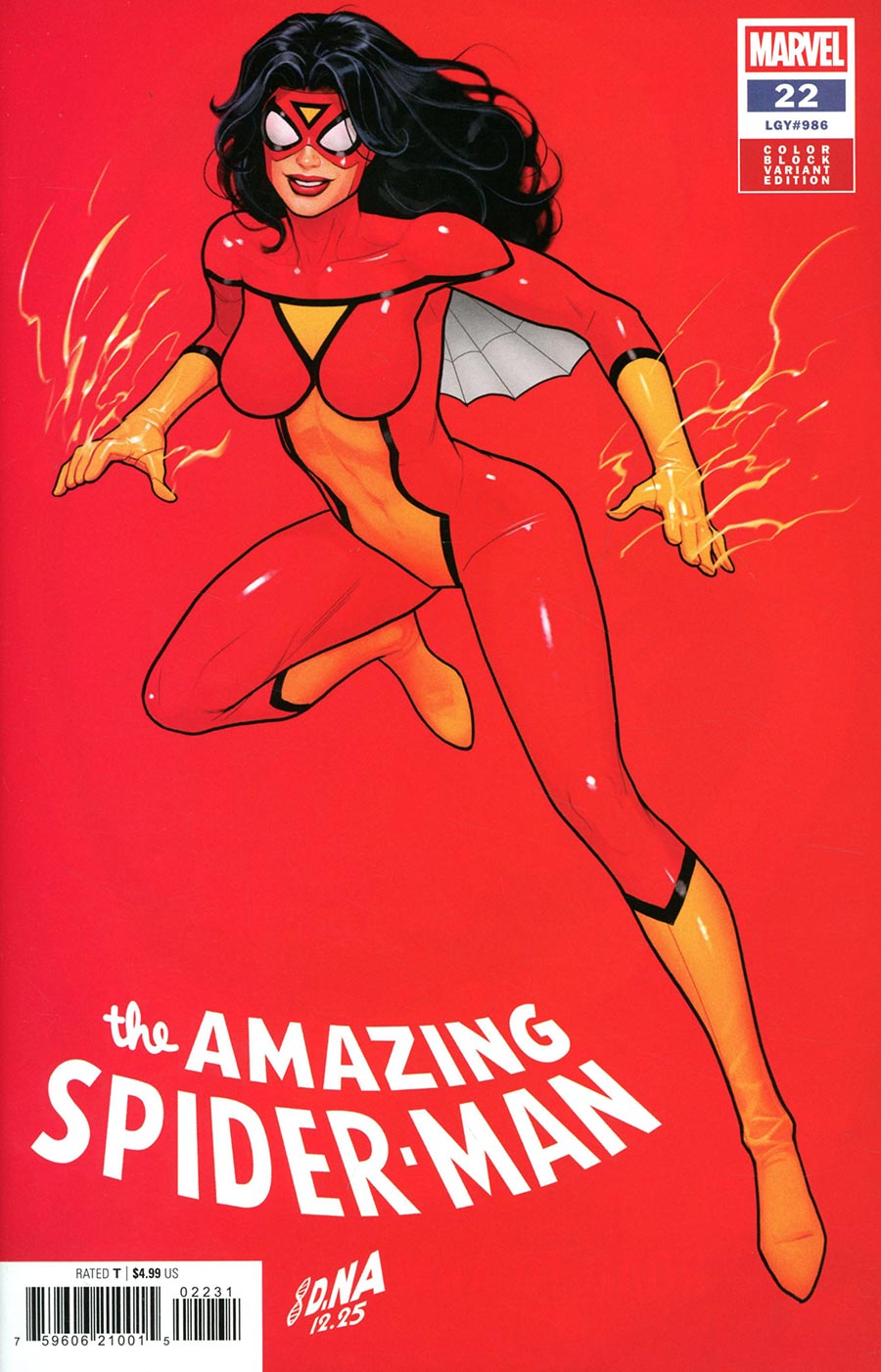 Amazing Spider-Man Vol 7 #22 Cover C Variant David Nakayama Color Block Red Cover (#986)