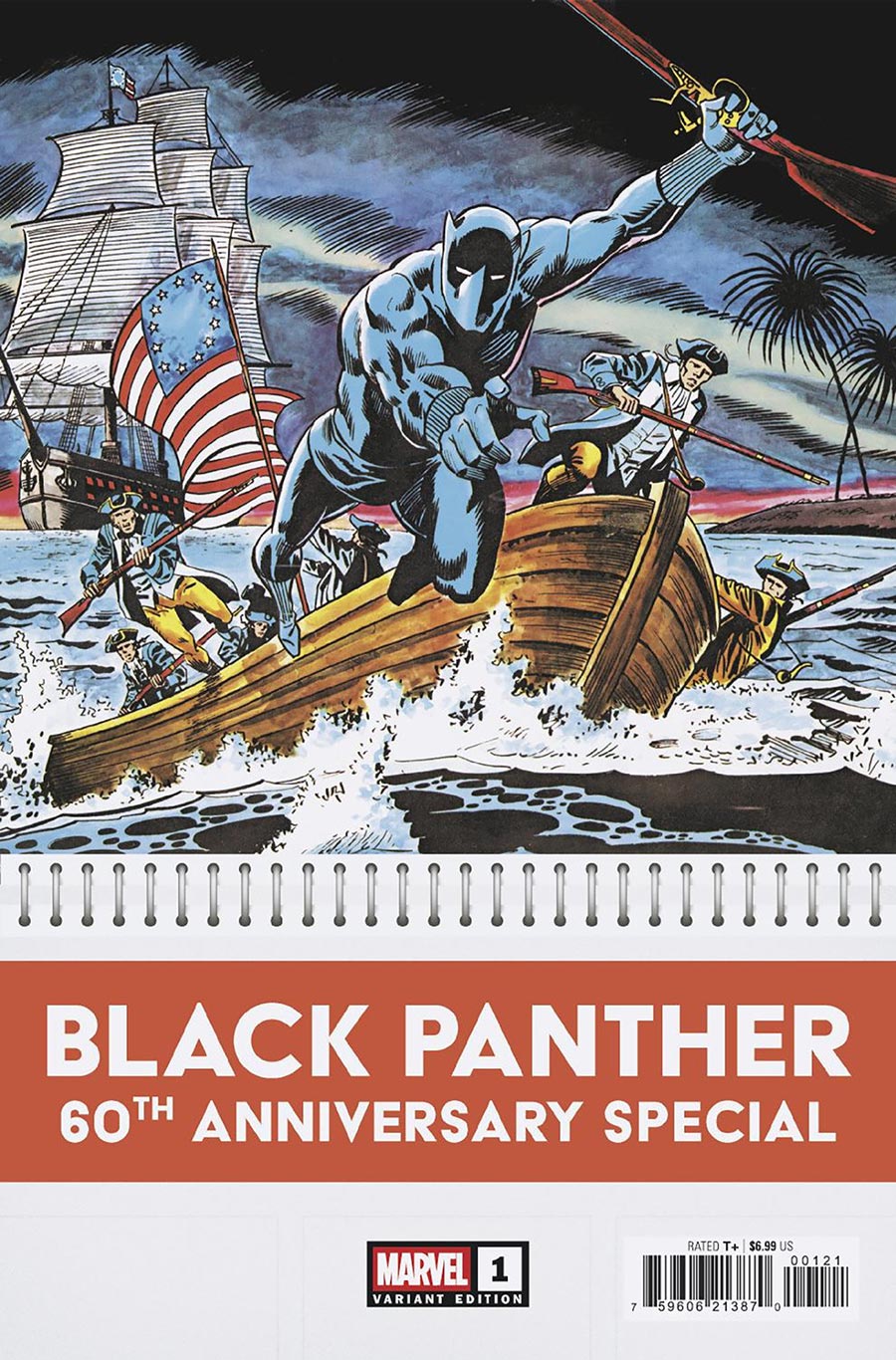 Black Panther 60th Anniversary Special #1 (One Shot) Cover D Incentive Bob Brown Bicentennial Calendar Hidden Gem Variant Cover
