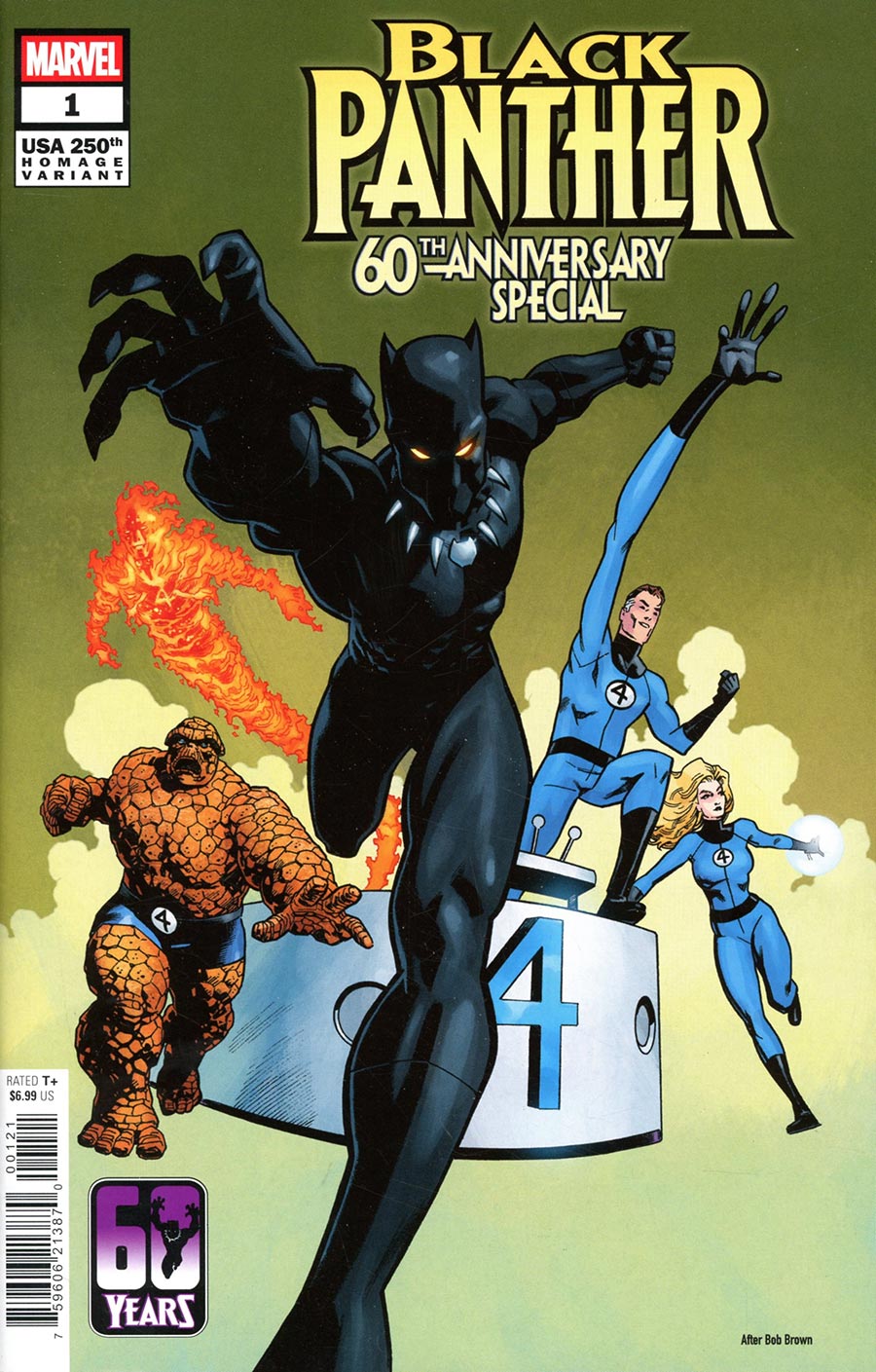 Black Panther 60th Anniversary Special #1 (One Shot) Cover B Variant Mike Hawthorne 250th Homage Cover