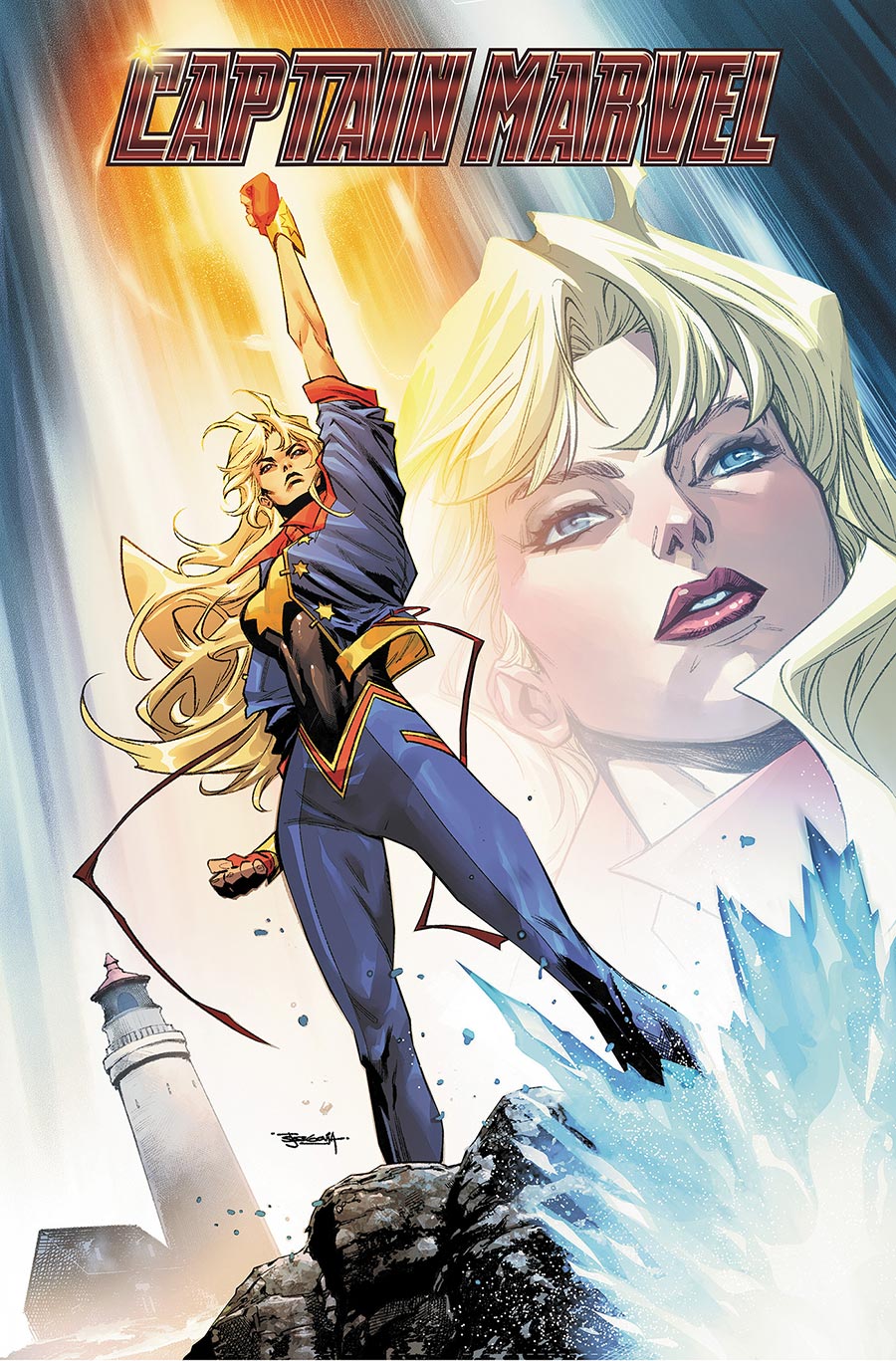 Captain Marvel Highest Furthest Fastest Omnibus HC Direct Market Stephen Segovia Variant Cover