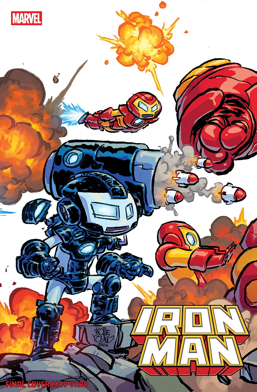 Iron Man Vol 8 #2 Cover B Variant Skottie Young 4-Part Connecting Cover