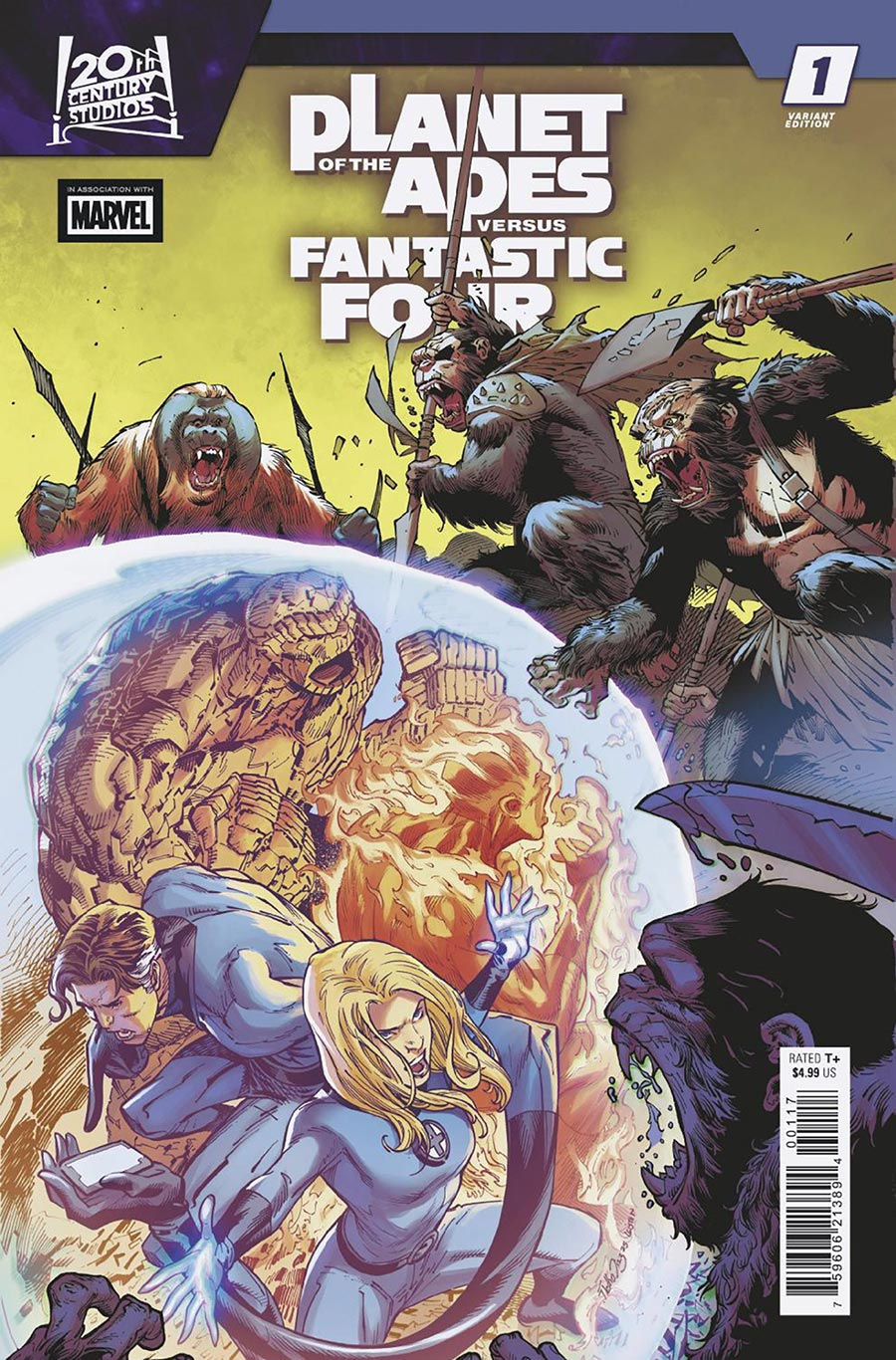 Planet Of The Apes vs Fantastic Four #1 Cover E Incentive Netho Diaz Variant Cover