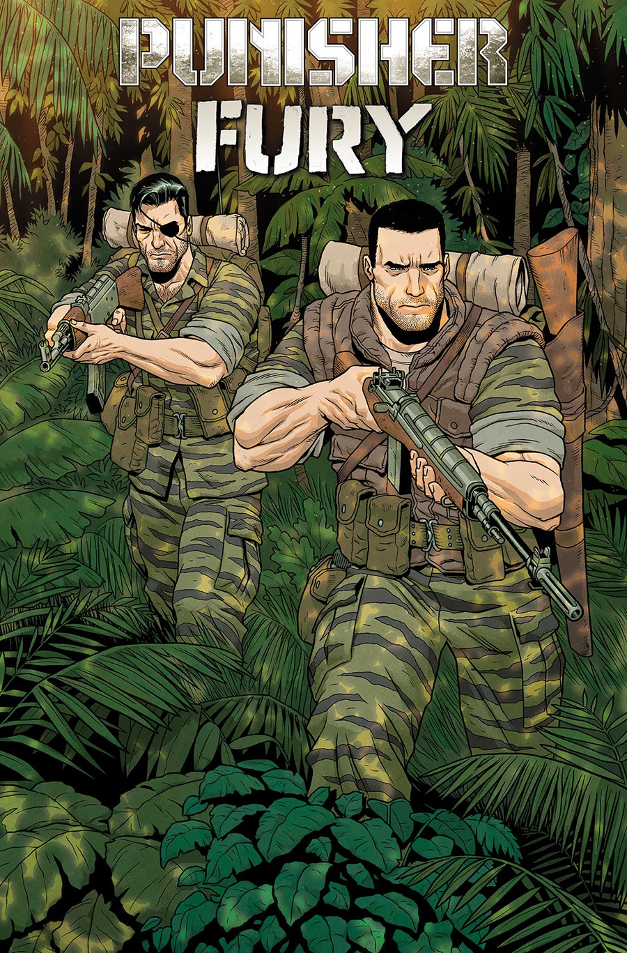 Punisher & Fury MAX By Garth Ennis Omnibus HC Direct Market Jacen Burrows Variant Cover