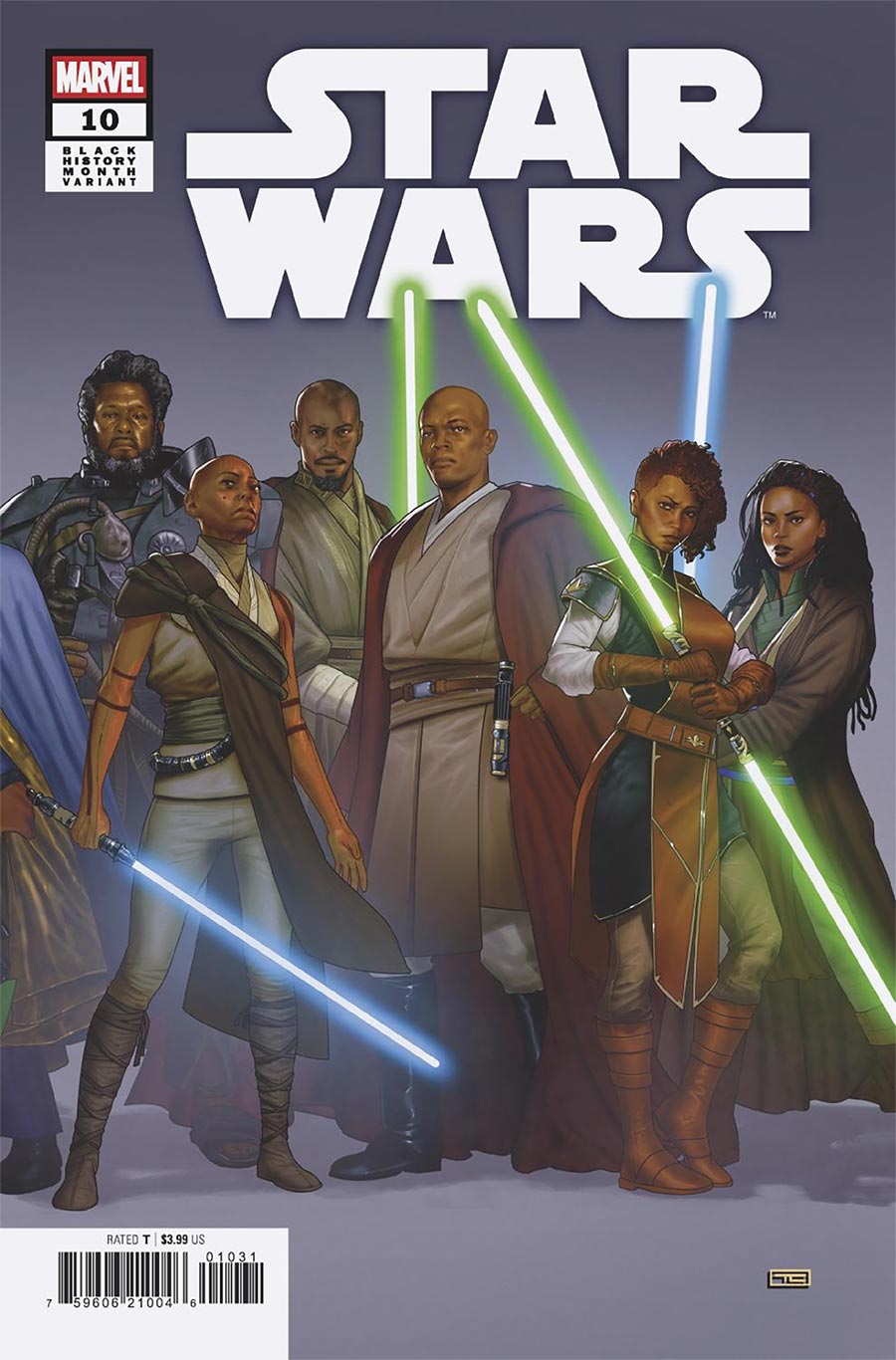 Star Wars Vol 6 #10 Cover B Variant Taurin Clarke Black History Month 2-Part Connecting Cover