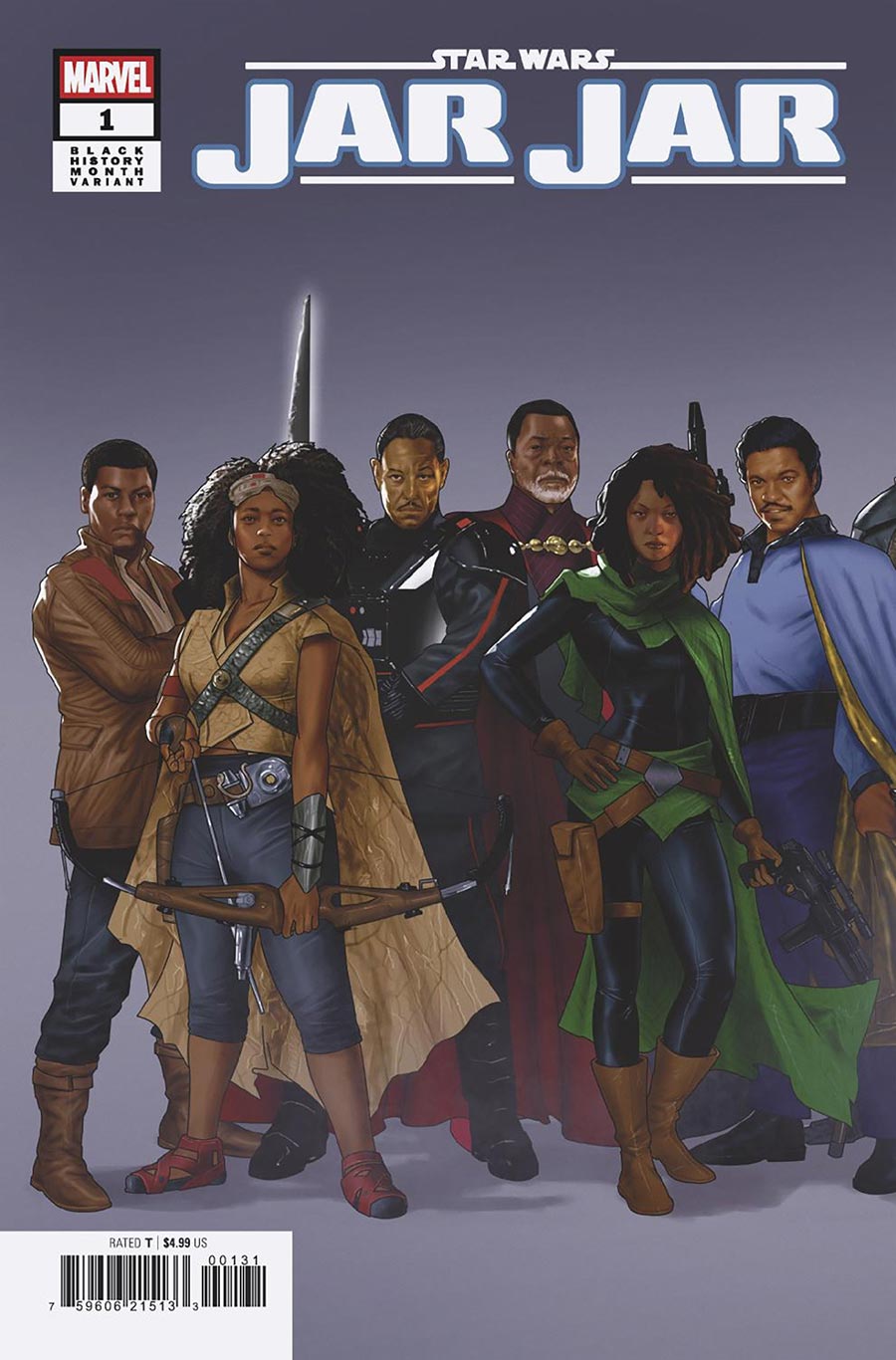 Star Wars Jar Jar #1 (One Shot) Cover B Variant Taurin Clarke Black History Month 2-Part Connecting Cover