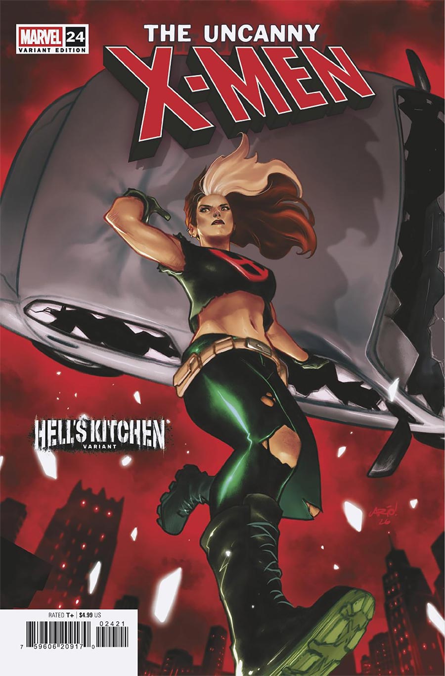 Uncanny X-Men Vol 6 #24 Cover B Variant Ario Anindito Hells Kitchen Cover (Shadows Of Tomorrow Tie-In)