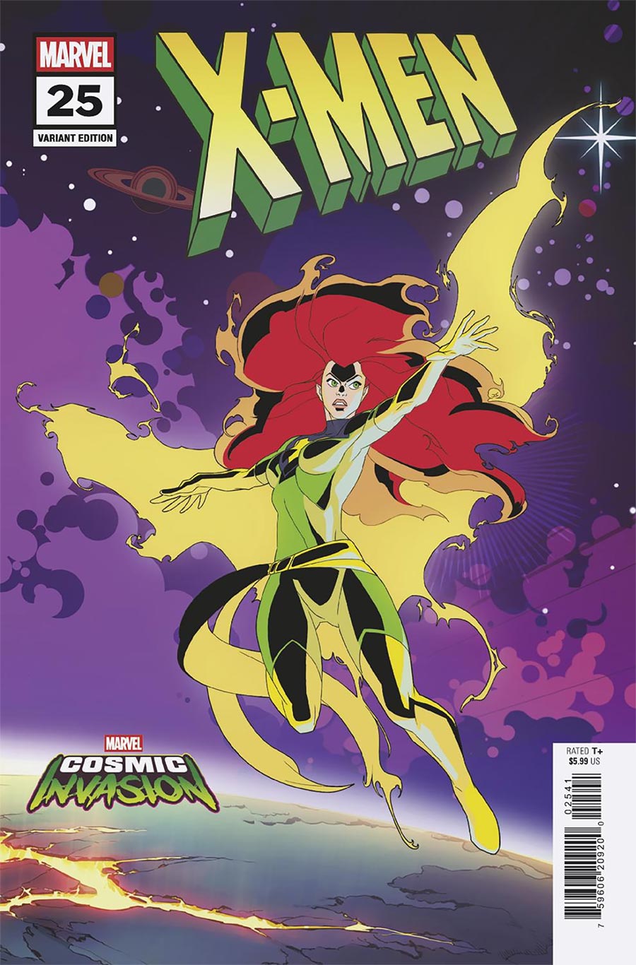 X-Men Vol 7 #25 Cover C Variant Marvel Cosmic Invasion Cover (Shadows Of Tomorrow Tie-In)