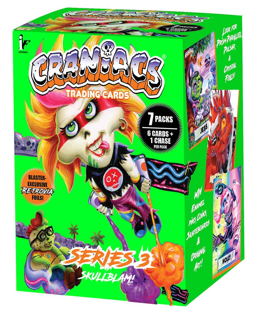 Craniacs Trading Cards Series 3 Skullblam Blaster Box Case (20-Count)