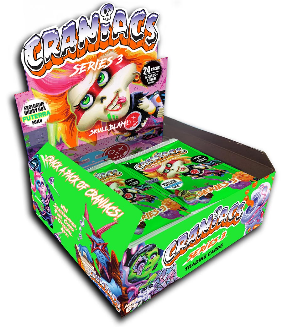 Craniacs Trading Cards Series 3 Skullblam Hobby Box (24-Count)
