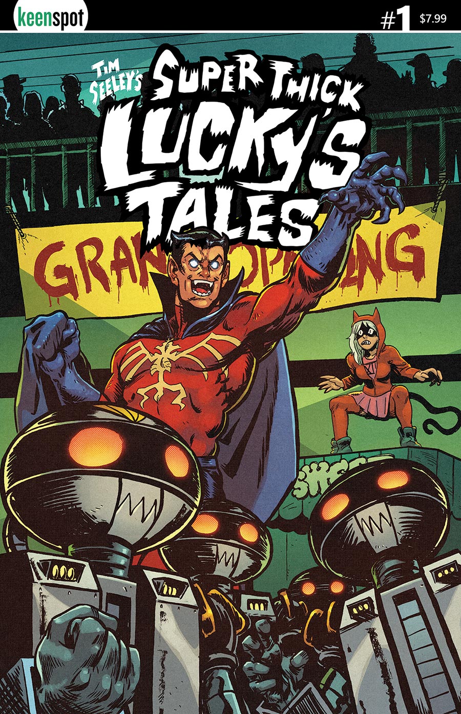 Tim Seeleys Super Thick Luckys Tales #1 Cover C Variant John Golden Cover