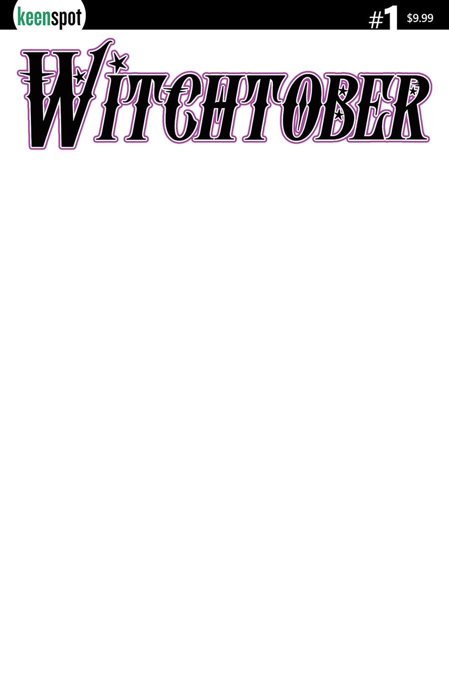 Witchtober #1 Cover B Variant Blank Coloring Book Cover