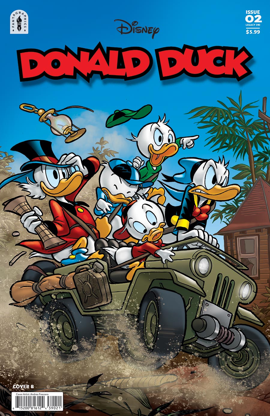 Donad Duck Vol 3 #2 Master Of Disaster Cover B Variant Andres Freccero Cover (#390)