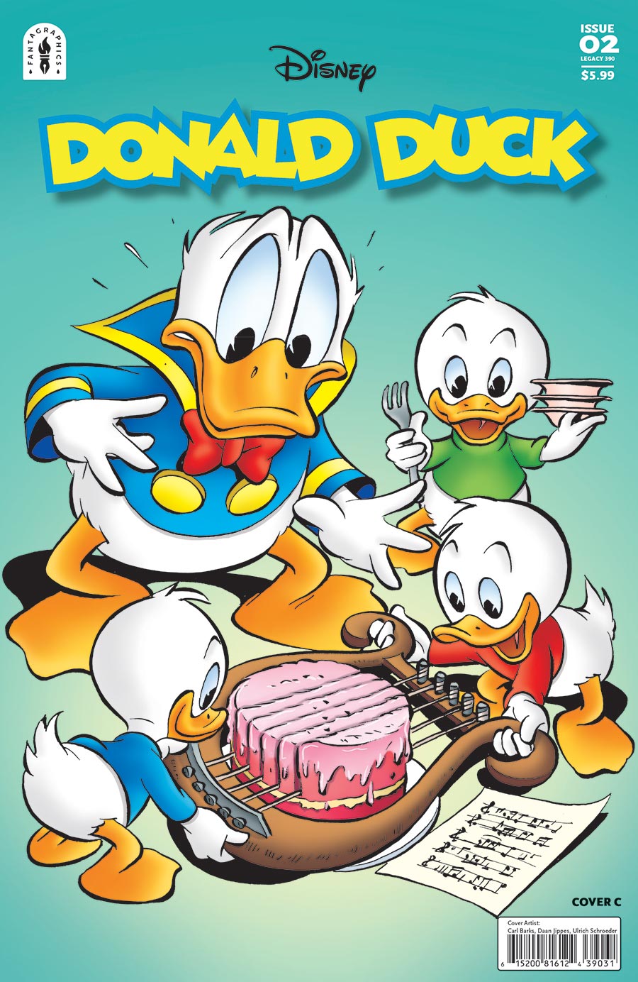 Donald Duck Vol 3 #2 Master Of Disaster Cover C Incentive Carl Barks Daan Jippes & Ulrich Schroeder Variant Cover (#390)