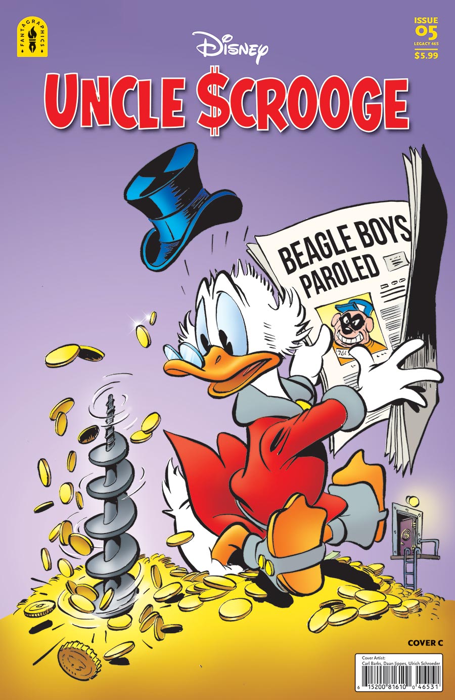 Uncle Scrooge Vol 3 #5 First Aiders Of Dawson Cover C Incentive Carl Barks Daan Jippes & Ulrich Schroeder Variant Cover (#465)