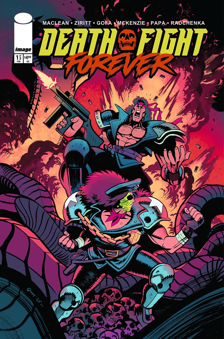 Death Fight Forever #1 Cover C Incentive Dylan Burnett Variant Cover