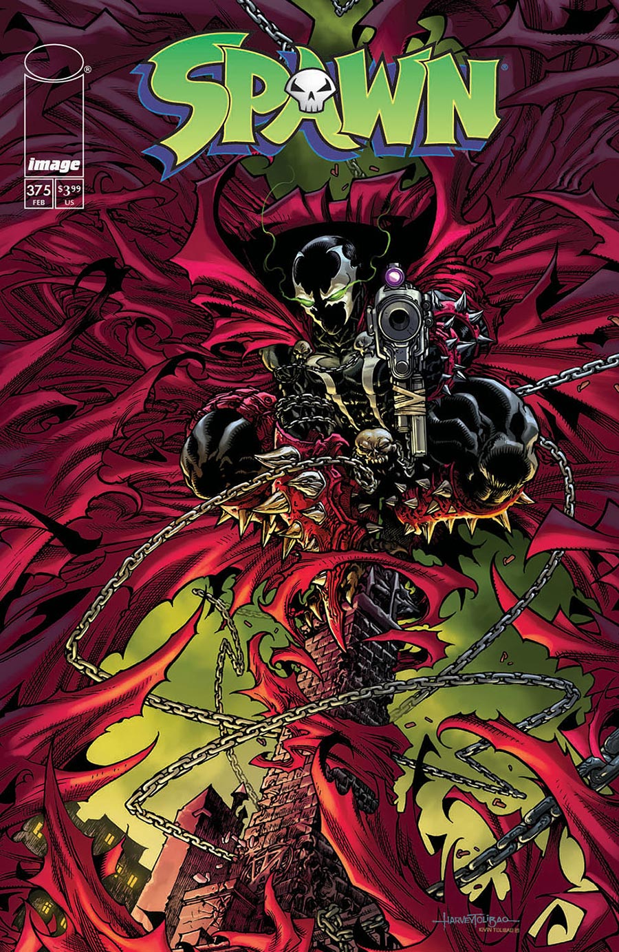Spawn #375 Cover A Regular Harvey Tolibao Cover