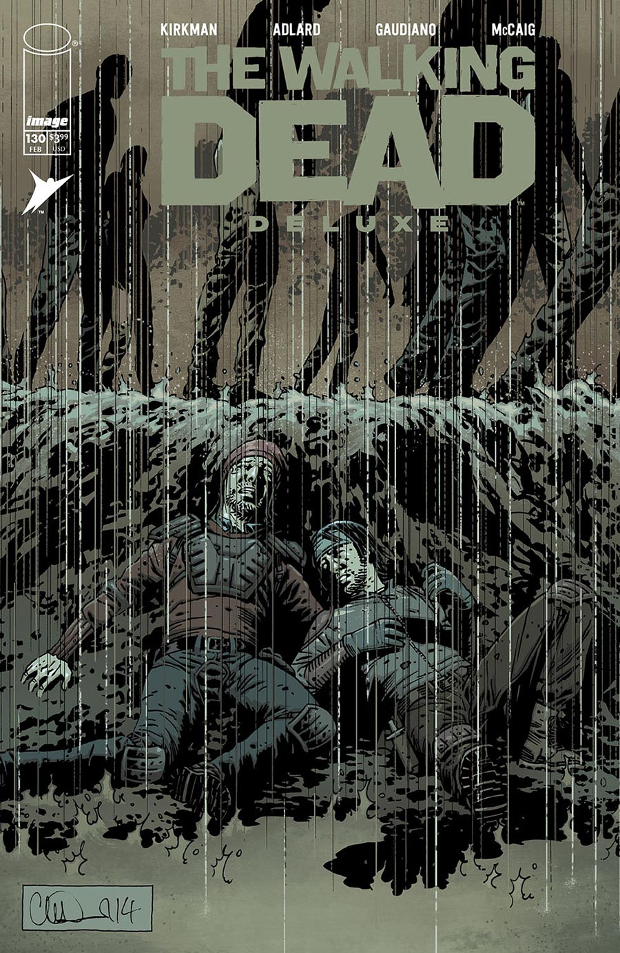 Walking Dead Deluxe #130 Cover B Variant Charlie Adlard & Dave McCaig Cover