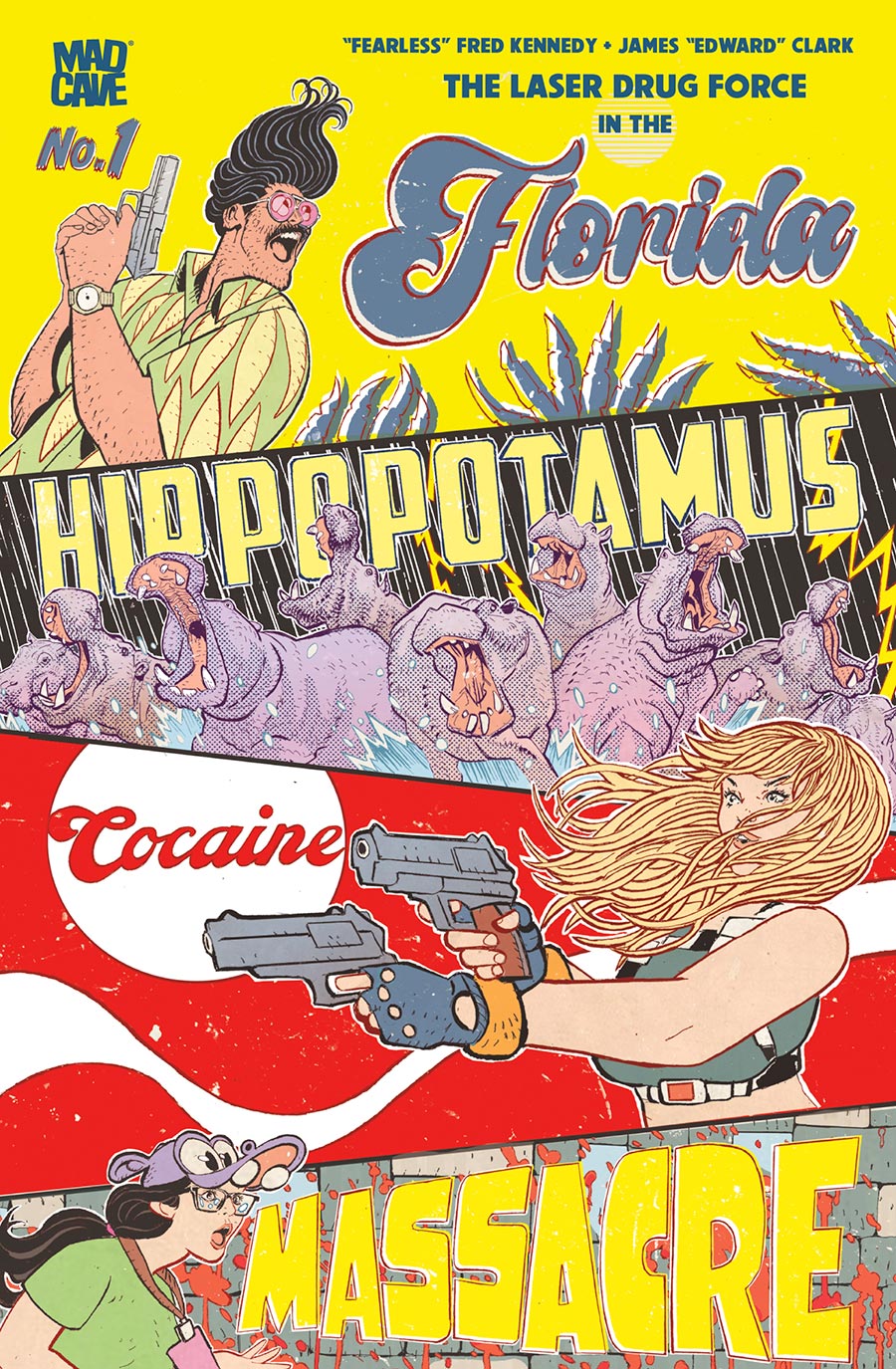 Florida Hippopotamus Cocaine Massacre #1 Cover A Regular James Edward Clark Cover
