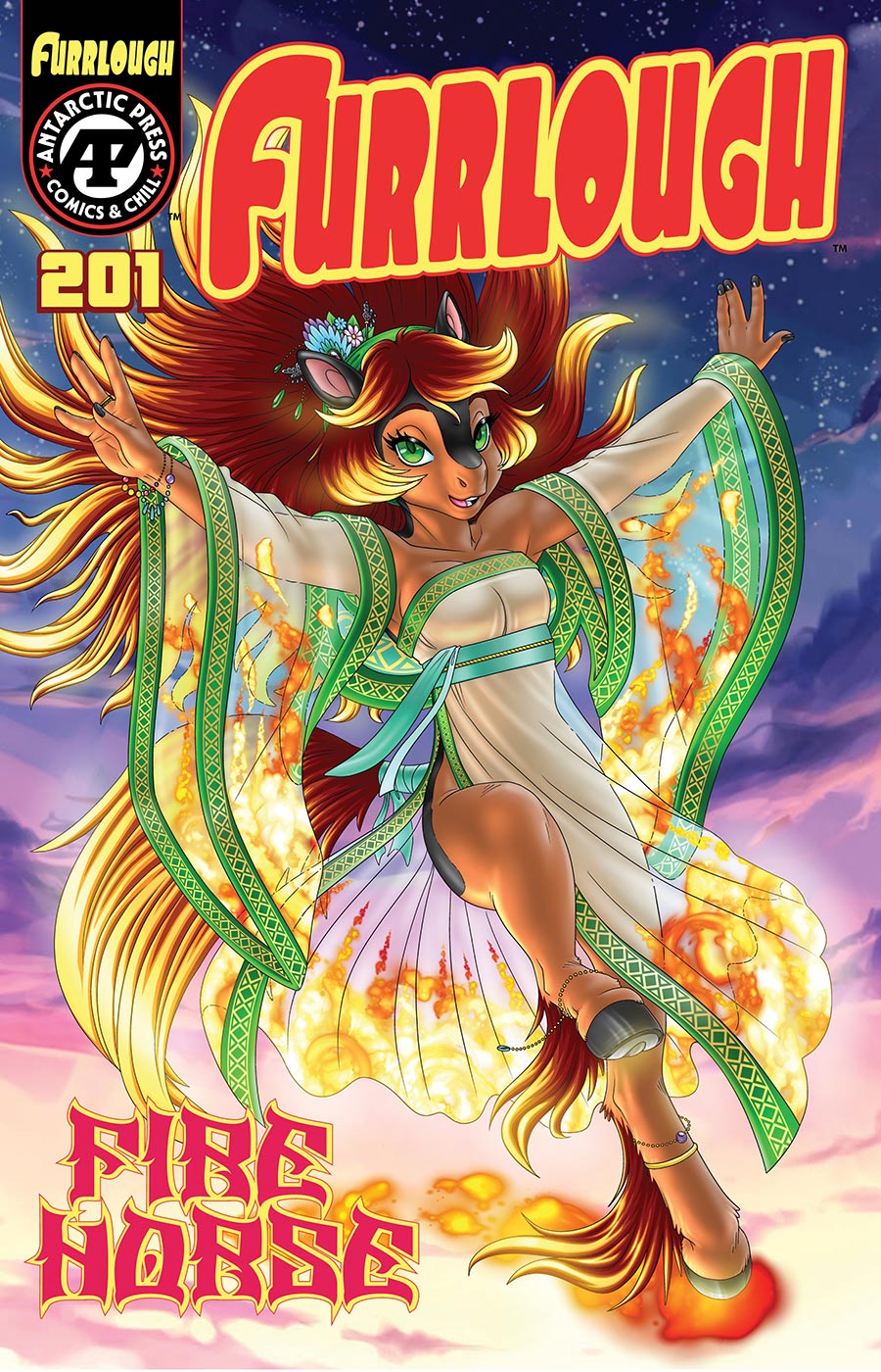 Furrlough #201 Cover B Variant Holly Daughtrey Fire Horse Cover