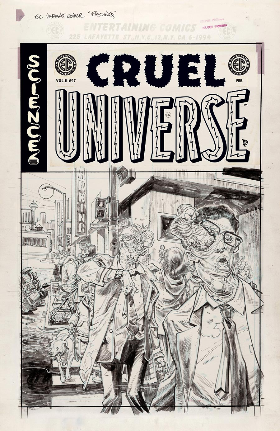 Cruel Universe Vol 2 #7 Cover D Incentive Tom Fowler Black & White Artist Edition Cover (EC Comics)