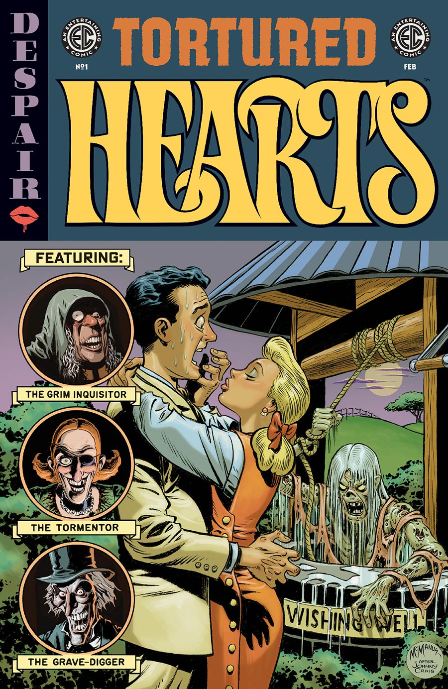 Tortured Hearts #1 (One Shot) Cover D Incentive Shawn McManus EC Homage Variant Cover (EC Comics)