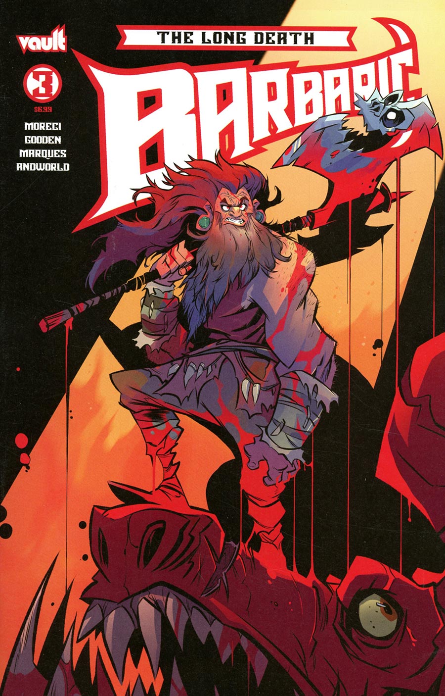 Barbaric The Long Death #3 Cover B Variant Brett Bean Cover